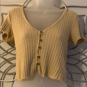 Beige Crop top